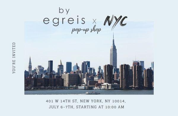 ByEgreis’s First Pop-up Shop Lands on the Streets of NYC this Weekend - ByEgreis