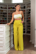 CECILY PANTS [YELLOW/GREEN]
