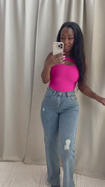SHEMIKA BODYSUIT [HOT PINK]