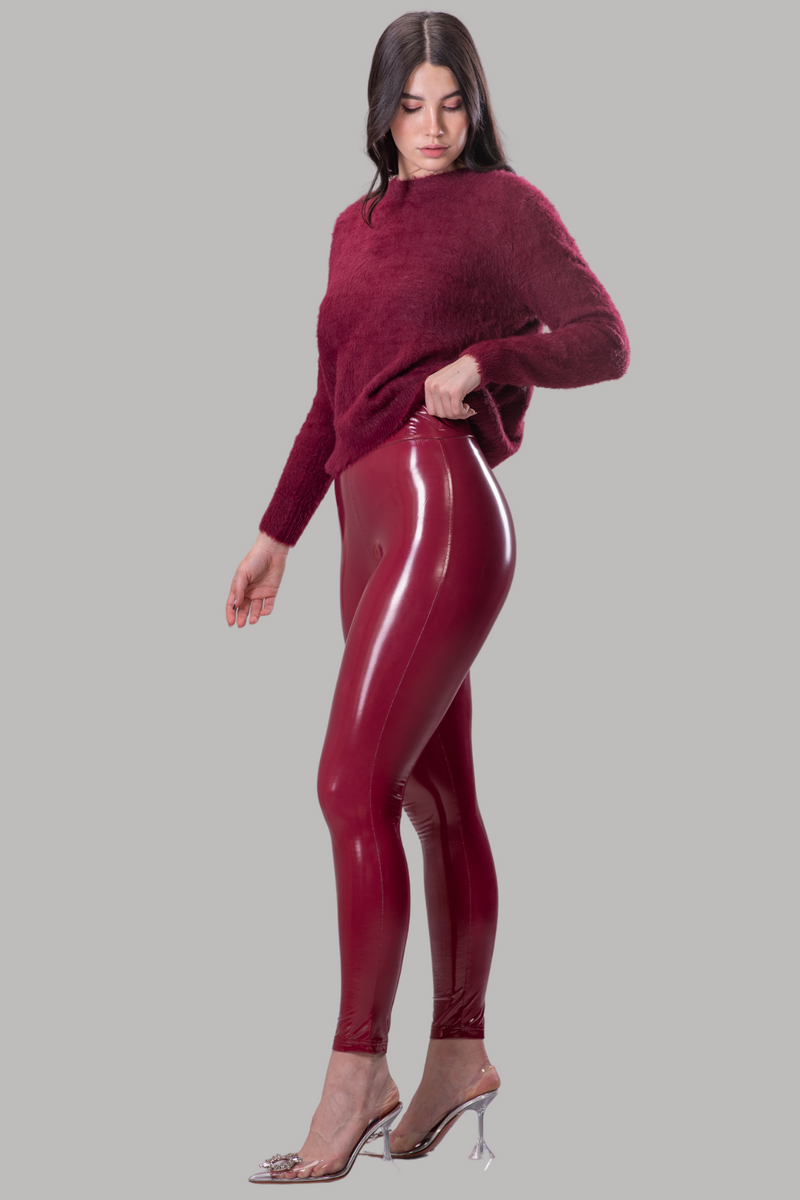 JENESSA LEGGINGS [WINE]