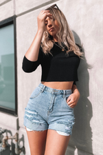 VILMA SHORTS [BLUE WASH]