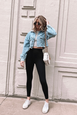 BYE CROPPED DENIM JACKET