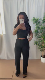 DIEYNABA PANT SET [BLACK]