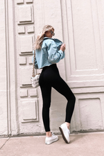 BYE CROPPED DENIM JACKET