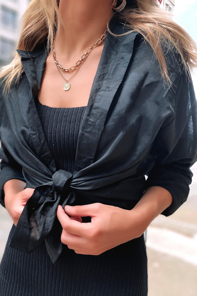 AZALEA TOP [BLACK]