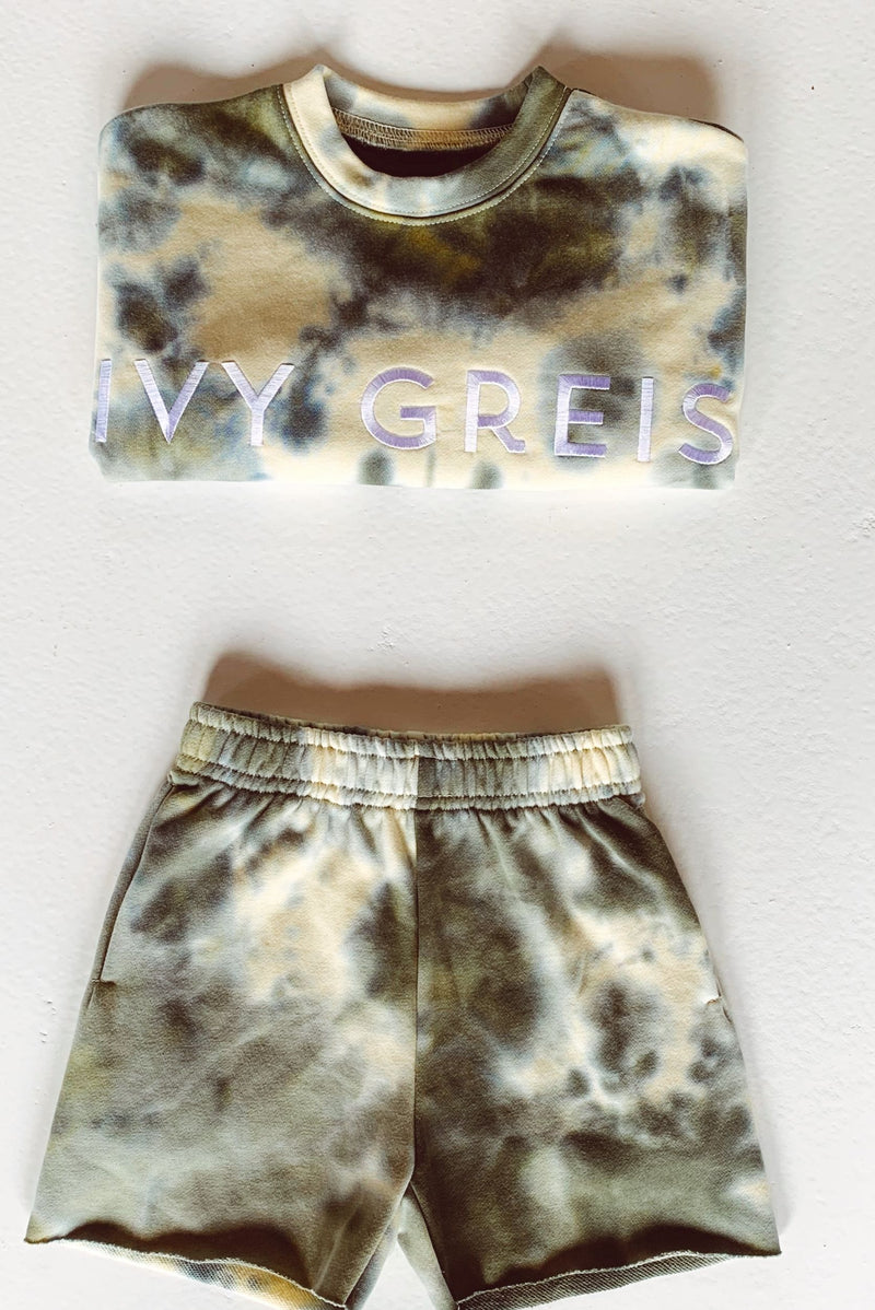 IVY KAI SHORTS [GREEN TIE DYE]