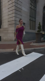 COURTNEY DRESS [PLUM]