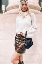 BRENNAN SKIRT [BROWN]