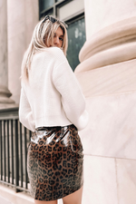 BRENNAN SKIRT [BROWN]
