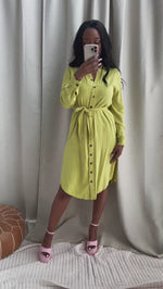 MAYBEL DRESS [LIME]