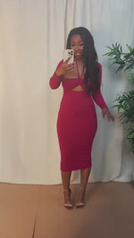 KATHY DRESS [MAGENTA]