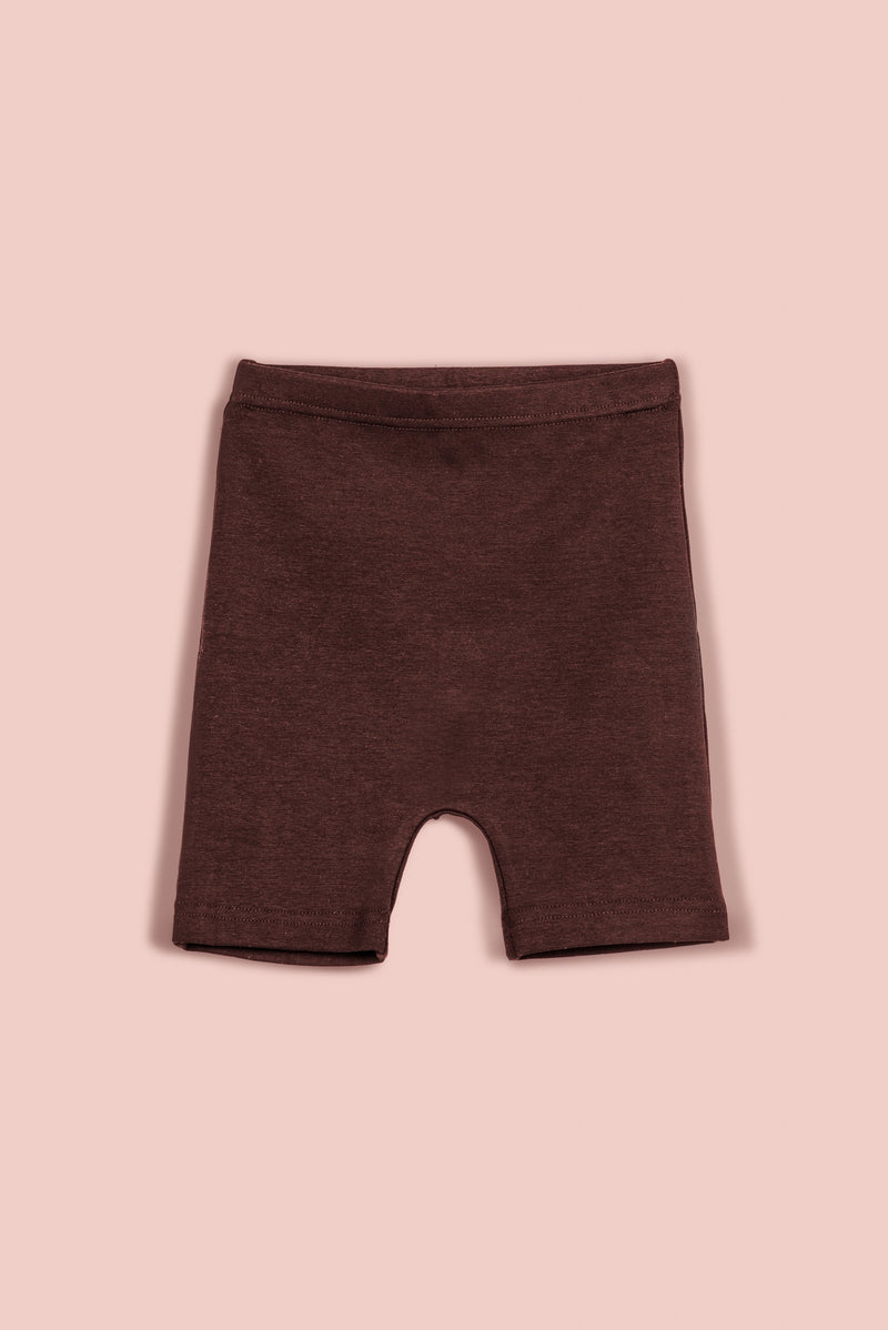 IVY ALLIE BIKER SHORTS [BROWN]