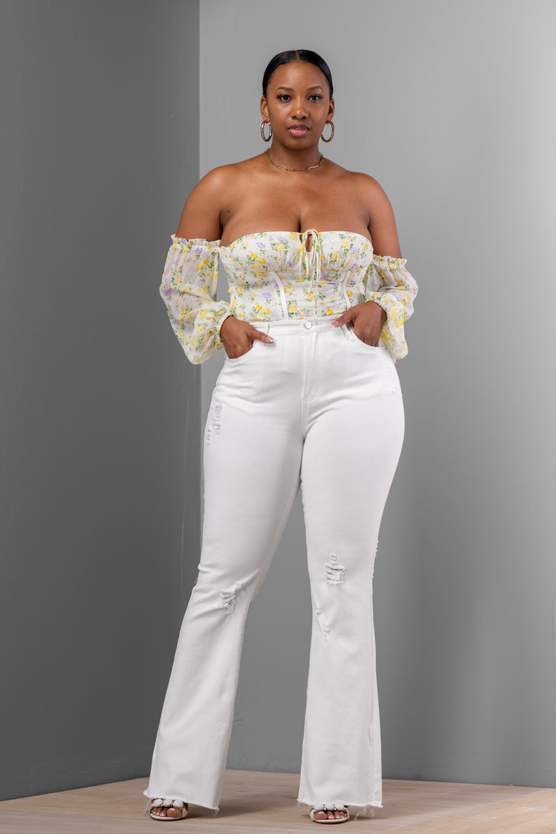 ARMANDA JEANS [WHITE]