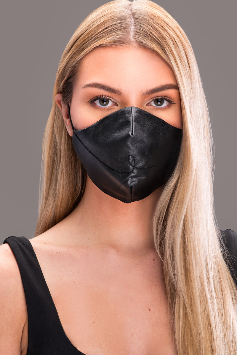 BYE LEATHER MASK [BLACK]