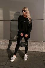 BYE OVERSIZED SIGNATURE DRESS [BLACK]