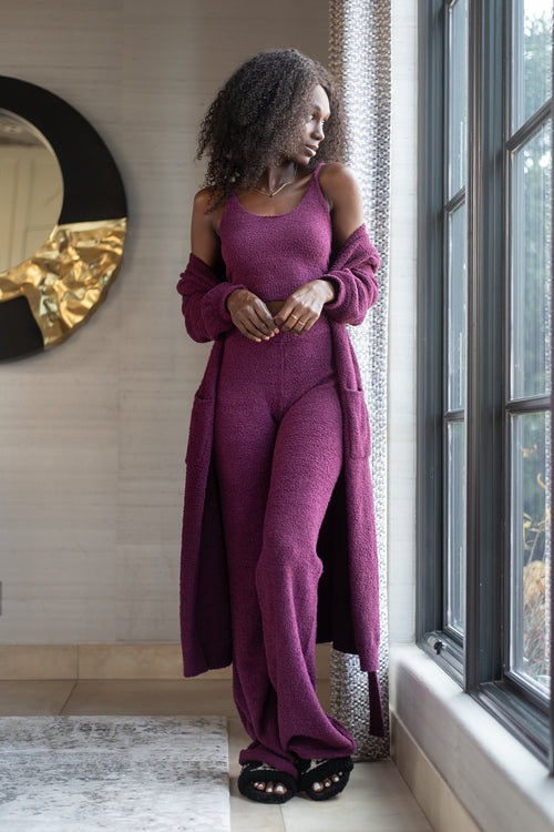 COZ'E LONG ROBE [PLUM]