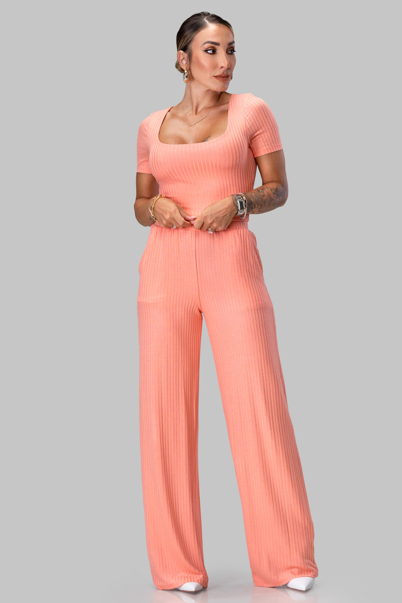 DIEYNABA PANT SET [CORAL]