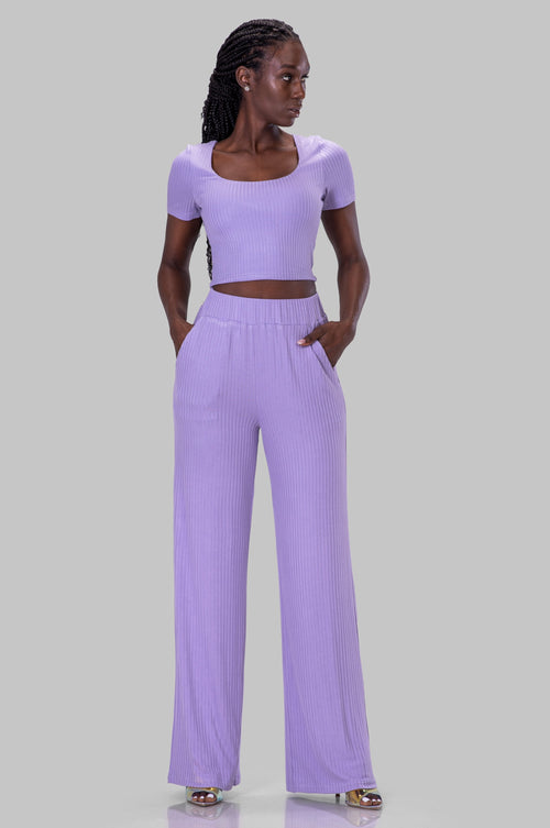 DIEYNABA PANT SET [PURPLE]