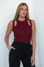 DIXIE TOP [BURGUNDY]