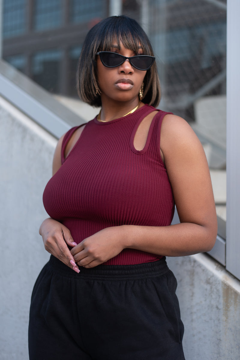 DIXIE TOP [BURGUNDY]