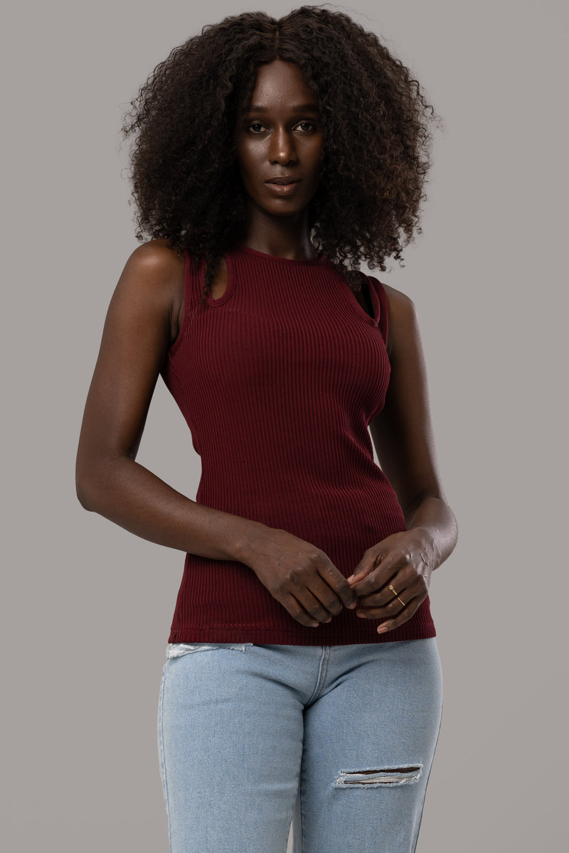 DIXIE TOP [BURGUNDY]