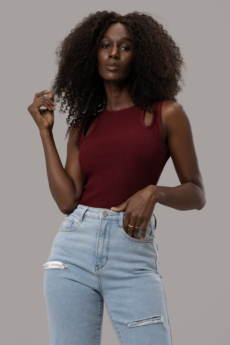 DIXIE TOP [BURGUNDY]