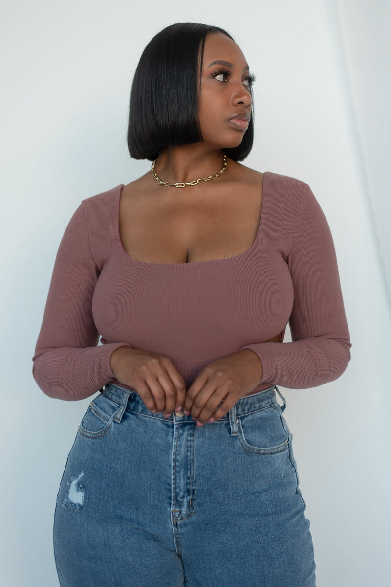 EGREIS BODYSUIT [MAUVE]