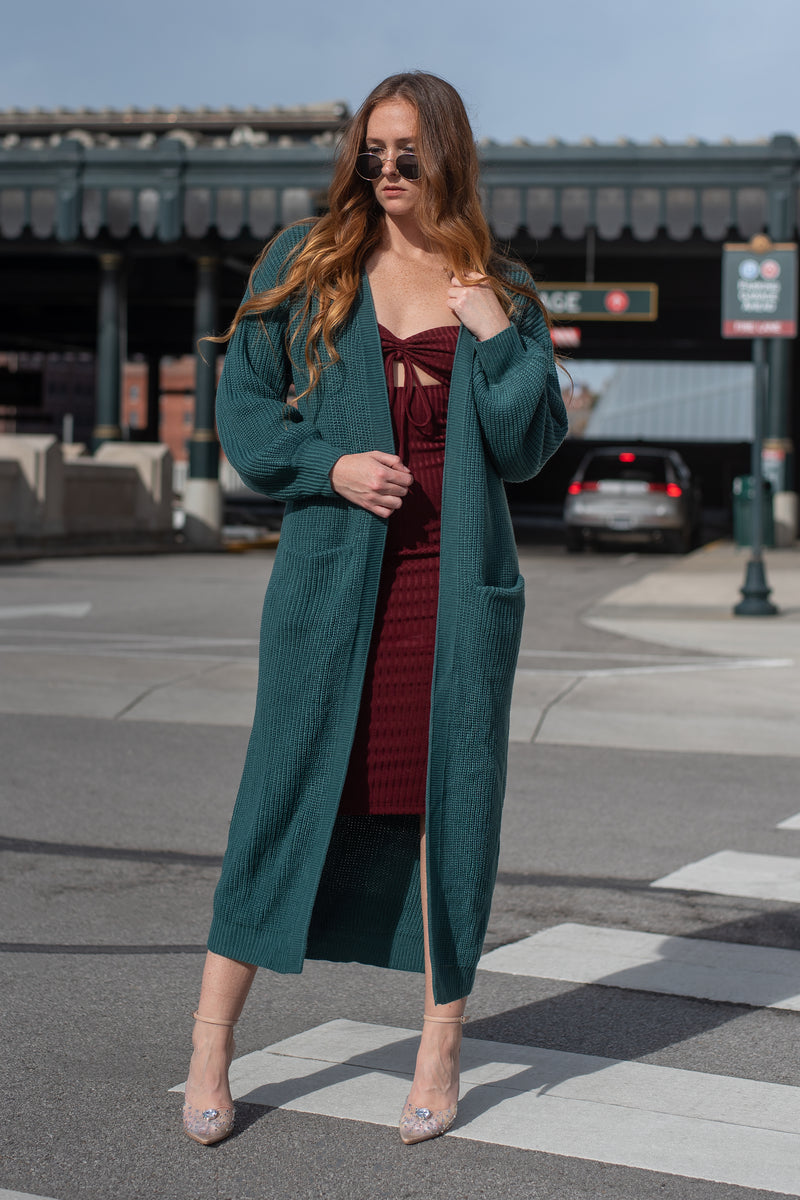GRETCHEN CARDIGAN [EMERALD]