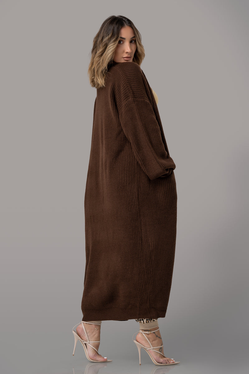 GRETCHEN CARDIGAN [BROWN]