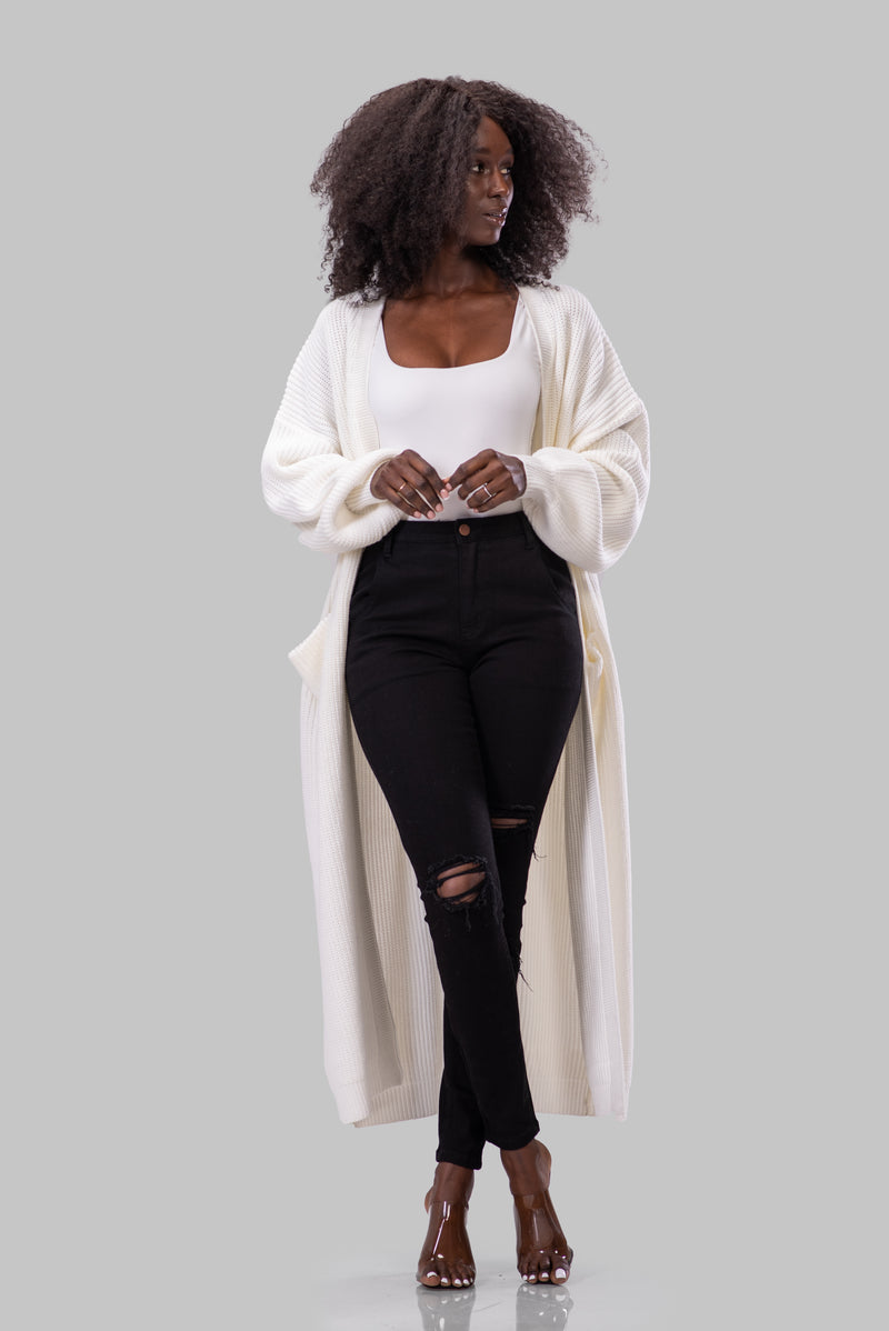 GRETCHEN CARDIGAN [WHITE]
