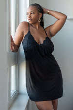 IMANI SLIP DRESS [BLACK]