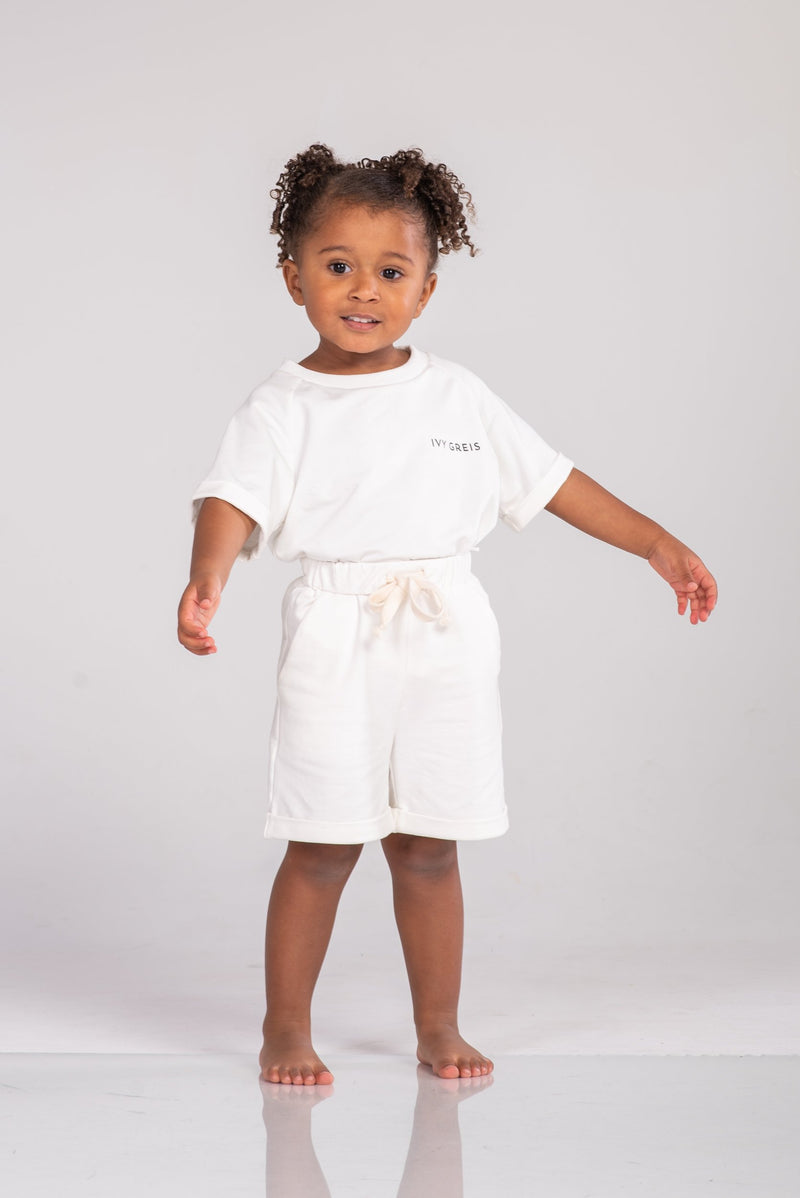 IVY NORAH SHORTS SET [WHITE]