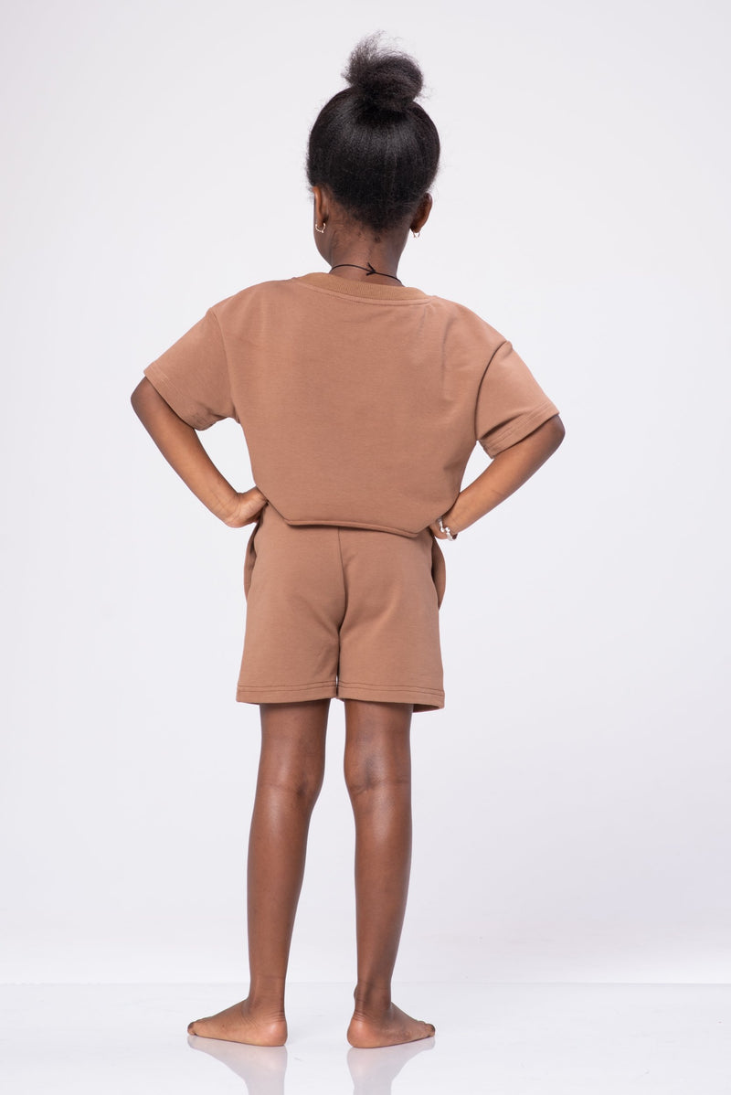 IVY SIGNATURE SHORTS SET [TAN]