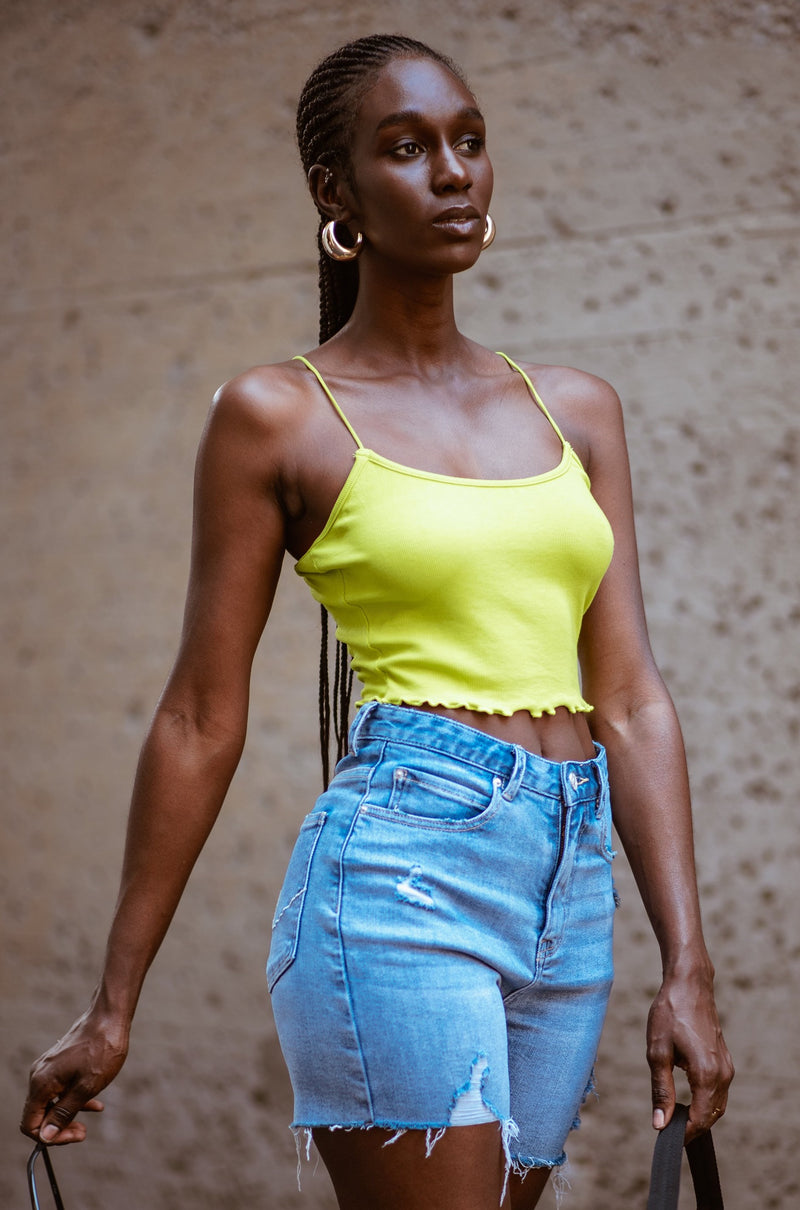 JANNY TANK TOP [LIME GREEN]