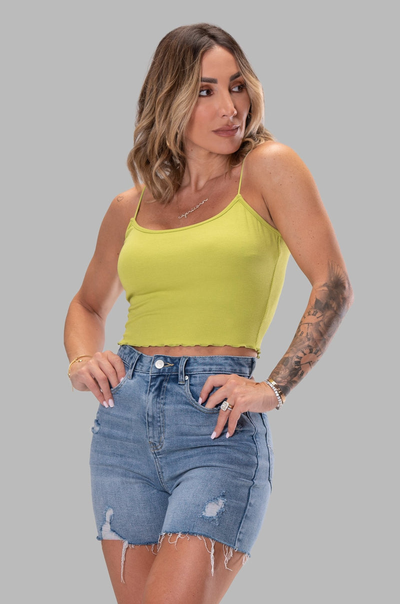 JANNY TANK TOP [LIME GREEN]