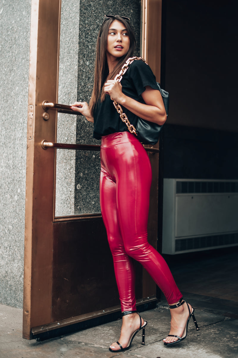 JENESSA LEGGINGS [WINE]