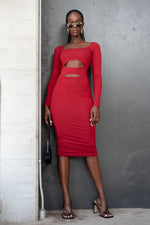 JOHNEL DRESS [RED]