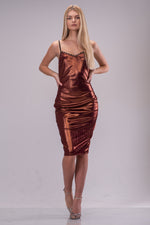 KEHLANI DRESS [COPPER]