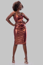 KEHLANI DRESS [COPPER]