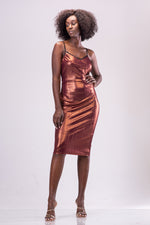 KEHLANI DRESS [COPPER]