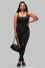 KENLY JEANS [BLACK]