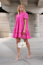 LETICIA DRESS [HOT PINK]