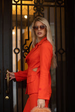 AYAH BLAZER [ORANGE RED]