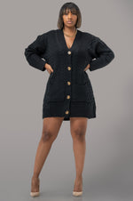 MARCELLA CARDIGAN [BLACK]