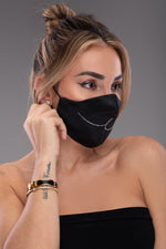 BYE CRYSTAL MASK [BLACK]