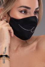 BYE CRYSTAL MASK [BLACK]