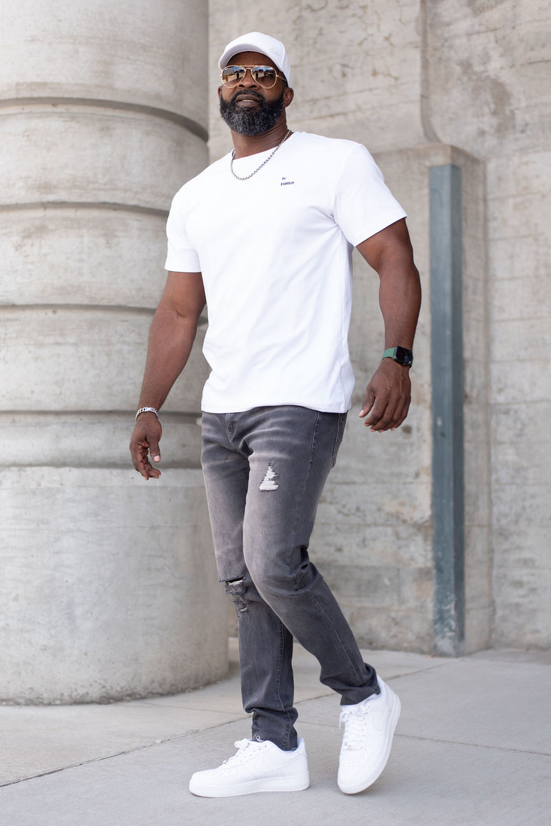 MEN'S DAD TEE [WHITE]