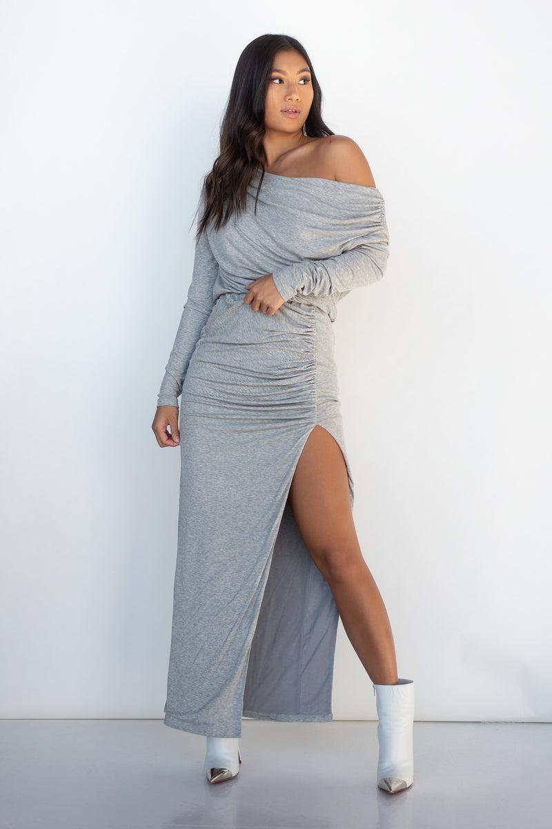 MILA DRESS [GRAY]