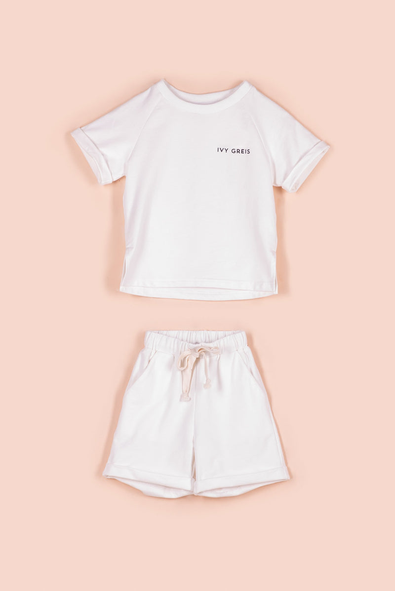 IVY NORAH SHORTS SET [WHITE]