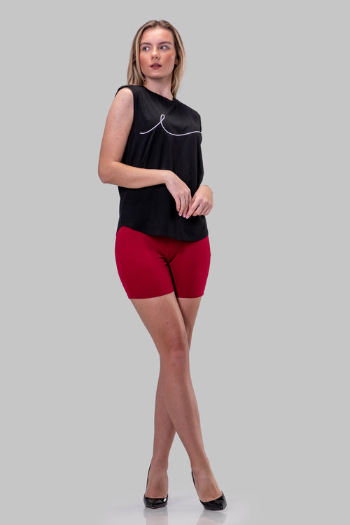 NORMA BIKER SHORTS [RED]